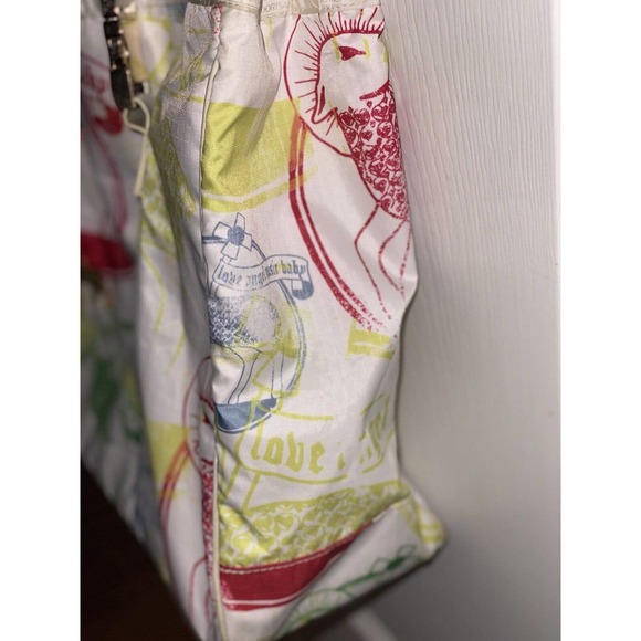 Gwen Stefani L.A.M.B. Le SportSac Preowned Large Multi Color Tattoo Tote - Picture 3 of 7